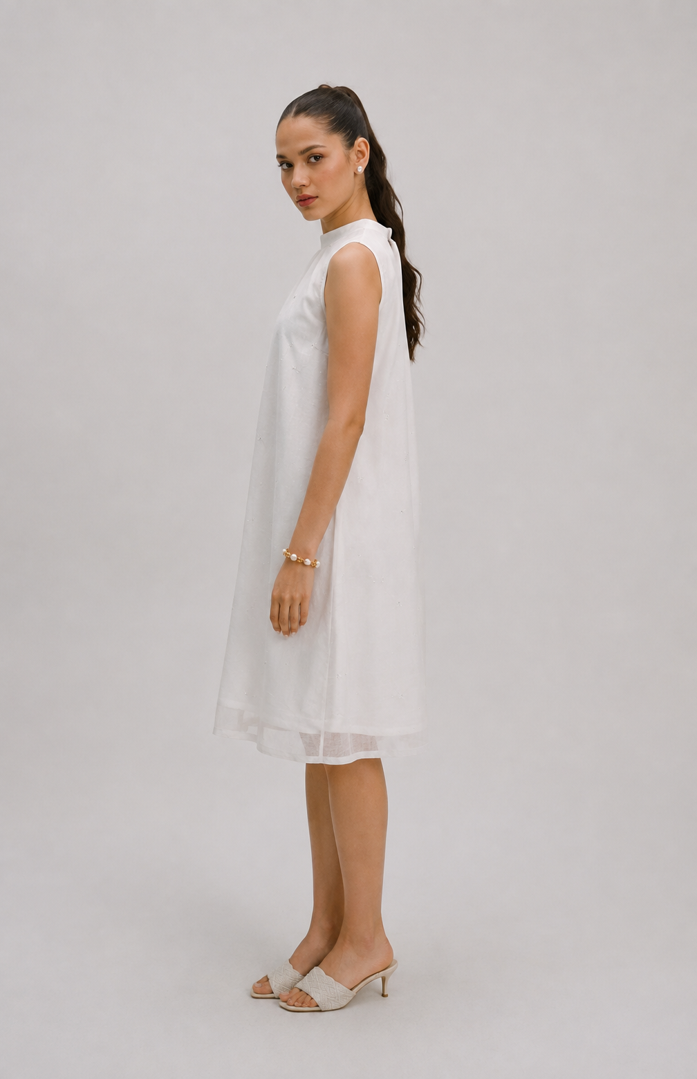 Tyohar Mirror work Halter neck dress