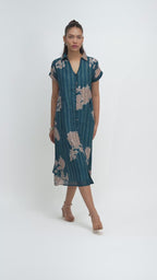 9. Alankar  collar shirt dress