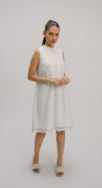 Tyohar Mirror work Halter neck dress